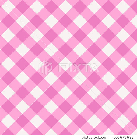 Cute pink fashion seamless pattern of style. Scottish tartan vichy plaid graphic texture for dress, skirt, scarf, throw, jacket, fashion fabric print. Vector illustration Cute pink fashion seamless pattern of style. Scottish tartan vichy plaid graphic texture for dress, skirt, scarf, throw, jacket, fashion fabric print. Vector illustration 105675682