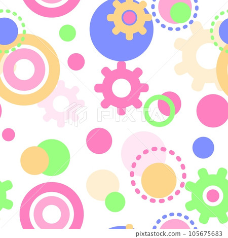 Geometric shape seamless pattern in trendy risograph print style. Vector Modern background for design and card, covers, package, wrapping paper. Risographic retro Geometric shape seamless pattern in trendy risograph print style. Vector Modern background for design and card, covers, package, wrapping paper. Risographic retro 105675683