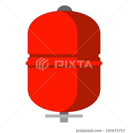 Illustration of pressure tank. Industrial image of plumbing object. Illustration of pressure tank. Industrial image of plumbing object. 105675757
