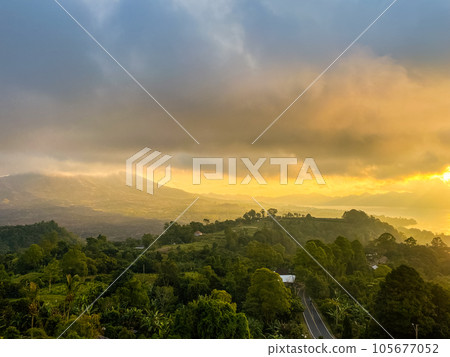 Amazing sunrise in the mountains Amazing sunrise in the mountains 105677052