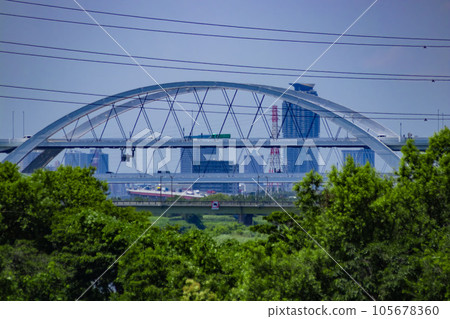 Traffic on the Metropolitan Expressway Central Circular Route and Goshikizakura Ohashi Bridge Traffic on the Metropolitan Expressway Central Circular Route and Goshikizakura Ohashi Bridge 105678360