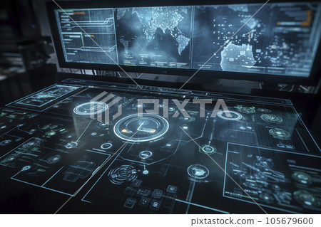 數字顯示 AI 生成圖像 Generative AI 105679600