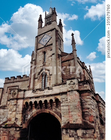 Close up shot of the East Gate in Warwick. England. Close up shot of the East Gate in Warwick. England. 105679760