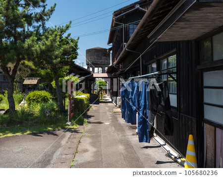 Tenryu Hamanako Railway Scenery of Tenryu Futamata Station Office building and steam locomotive water tower Tenryu Hamanako Railway Scenery of Tenryu Futamata Station Office building and steam locomotive water tower 105680236