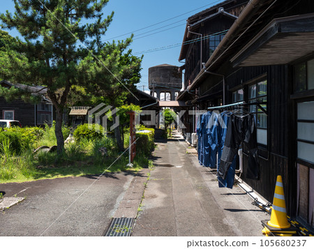 Tenryu Hamanako Railway Scenery of Tenryu Futamata Station Office building and steam locomotive water tower Tenryu Hamanako Railway Scenery of Tenryu Futamata Station Office building and steam locomotive water tower 105680237