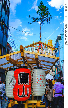 京都祗園祭原子節的與山 105680304