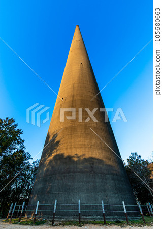 Hario Transmitting Station Radio Tower Dusk [Sasebo City, Nagasaki Prefecture] 105680663