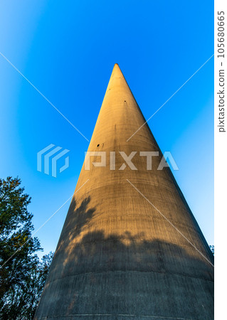 Hario Transmitting Station Radio Tower Dusk [Sasebo City, Nagasaki Prefecture] 105680665