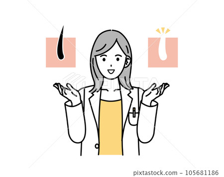 醫生解釋多餘的頭髮和鬍鬚脫髮 105681186