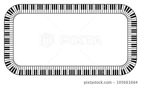 keyboard rectangular frame 105681684