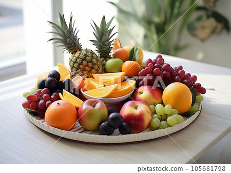 AI插畫，新鮮水果 105681798