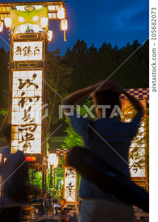 日本三大火祭之一能登島向田火祭的切子燈籠 | 石川縣七尾市能登島 105682073
