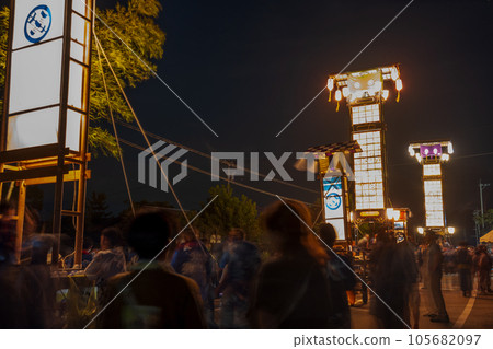 日本三大火祭之一能登島向田火祭的切子燈籠 | 石川縣七尾市能登島 105682097