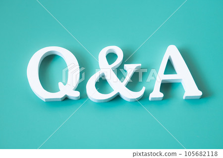 Q&A in white letters Q&A in white letters 105682118