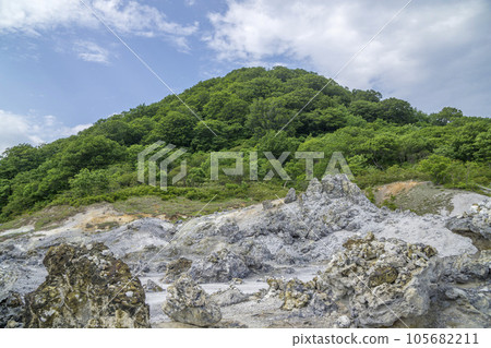 Osorezan, Aomori Prefecture Rocks at the foot of the mountain Osorezan, Aomori Prefecture Rocks at the foot of the mountain 105682211