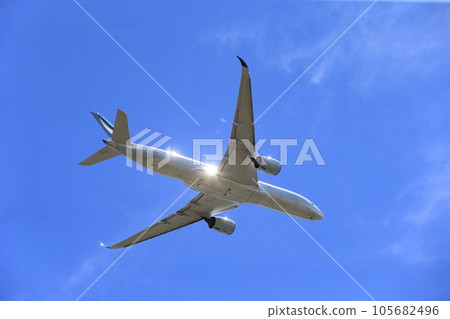 Passenger plane taking off image Passenger plane taking off image 105682496
