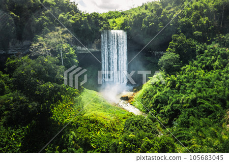 Waterfall in the forest in bolaven plateau Laos Waterfall in the forest in bolaven plateau Laos 105683045