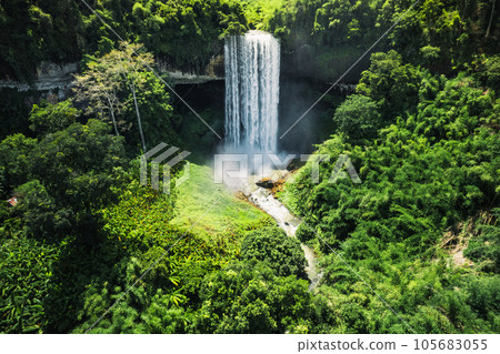 Waterfall in the forest in bolaven plateau Laos Waterfall in the forest in bolaven plateau Laos 105683055