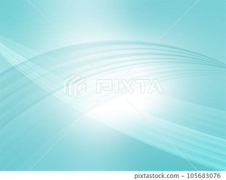 Abstract background with transparent wave lines flowing in a light space_turquoise blue Abstract background with transparent wave lines flowing in a light space_turquoise blue 105683076