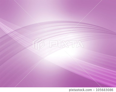 Abstract background with transparent wave lines flowing in a light space_purple 105683086