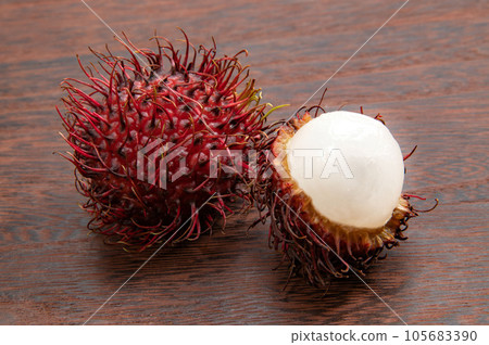 Rambutan, tropical fruit 105683390