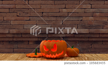 The jack o lantern pumpkin for halloween... - Stock Illustration ...