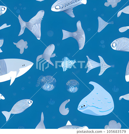 ocean draw random background, underwater, abstract element pattern design ocean draw random background, underwater, abstract element pattern design 105683579
