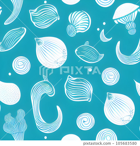 ocean draw random background, underwater, abstract element pattern design ocean draw random background, underwater, abstract element pattern design 105683580