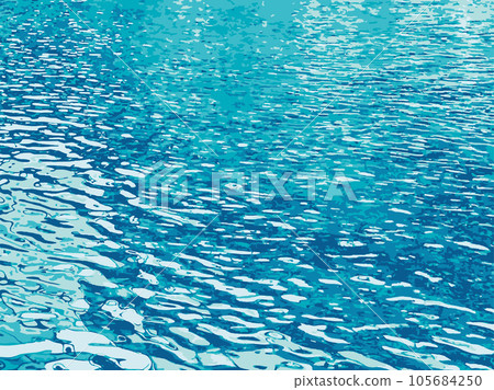 Glittering transparent water surface background material (vector) Glittering transparent water surface background material (vector) 105684250