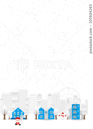 雪聖誕冬季天空背景 105684263