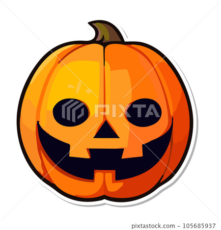 Halloween pumpkin illustration 105685937