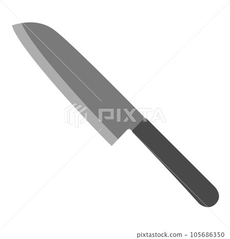 Illustration of kitchen knife 105686350