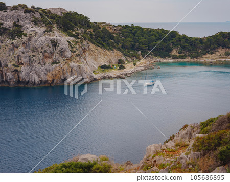 Anthony Quinn bay, trip to Rhodes island, Greece Anthony Quinn bay, trip to Rhodes island, Greece 105686895