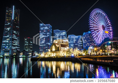 Night view of Minato Mirai Night view of Minato Mirai 105687080