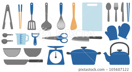 set of utensil illustrations set of utensil illustrations 105687122