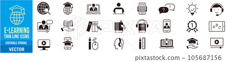 educate, schooling, icon 105687156