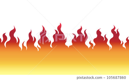 Burning flame illustration background material Burning flame illustration background material 105687860