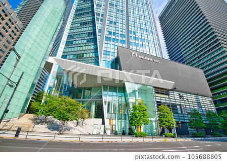 Scenery of skyscrapers such as Toranomon Hills Mori Tower, Tokyo redevelopment complex Scenery of skyscrapers such as Toranomon Hills Mori Tower, Tokyo redevelopment complex 105688805