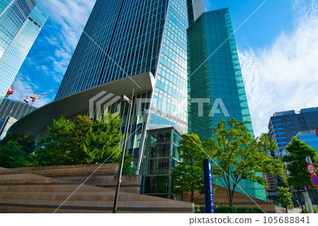 Scenery of skyscrapers such as Toranomon Hills Mori Tower, Tokyo redevelopment complex Scenery of skyscrapers such as Toranomon Hills Mori Tower, Tokyo redevelopment complex 105688841