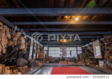 Gokayama, Toyama Prefecture Inside the Gokayama Folk Museum in the Suganuma Gassho-zukuri Village 105689513