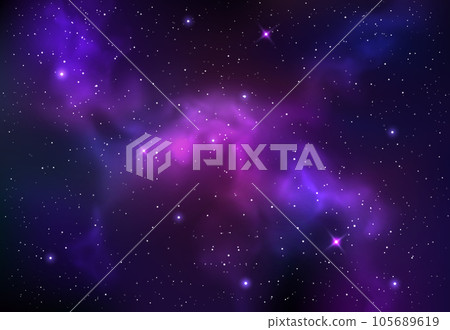 Vector colorful abstract universe backgroud with galaxies and glowing stars Vector colorful abstract universe backgroud with galaxies and glowing stars 105689619
