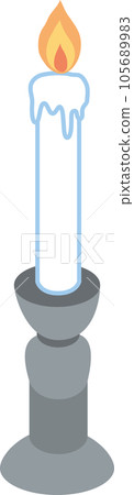 Funeral-related illustrations _ candles _ Buddhist altar fittings Funeral-related illustrations _ candles _ Buddhist altar fittings 105689983