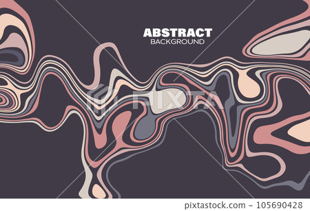 Abstract wavy background, fluid, stylized illusion. 105690428