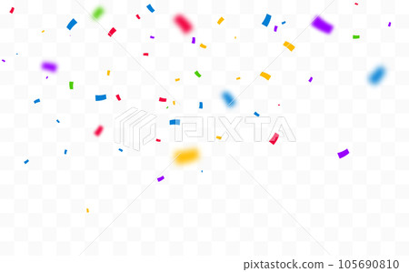 Colorful festive confetti pieces. Vector party background Colorful festive confetti pieces. Vector party background 105690810