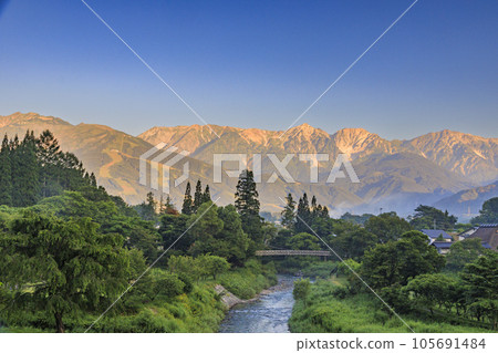 Midsummer early morning Oide Park and Shirouma Sanzan 105691484