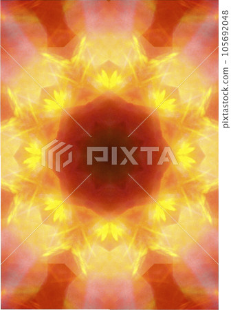 Geometric pattern like a kaleidoscope _ back material 105692048