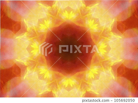 Geometric pattern like a kaleidoscope _ back material 105692050