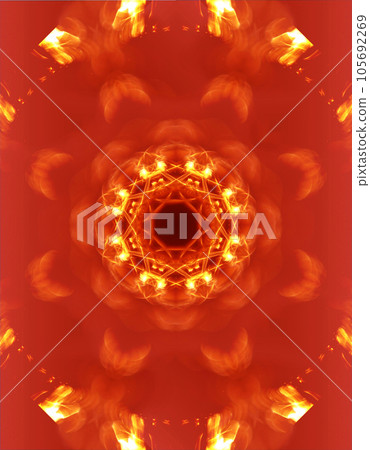 Geometric pattern like a kaleidoscope _ back material 105692269