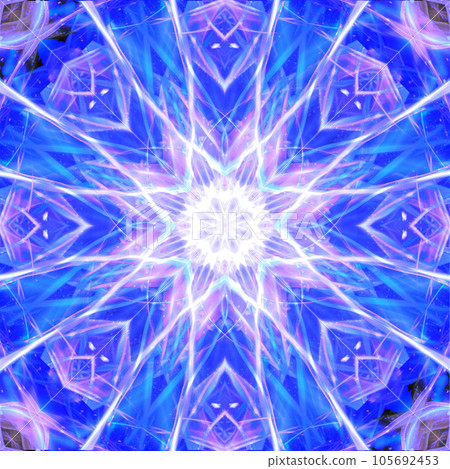 萬花筒般的幾何圖案_背材 105692453