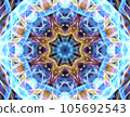 Geometric pattern like a kaleidoscope _ back material 105692543